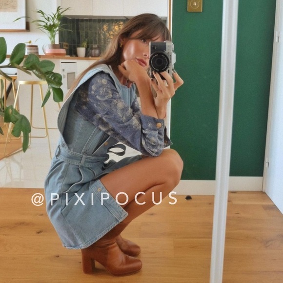 NWT ZARA Combination Denim Belted Mini Dress - Picture 4 of 11